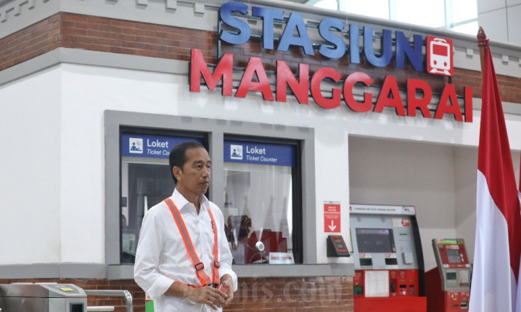 Presiden Jokowi Resmikan Proyek Stasiun Manggarai 