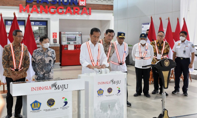 Presiden Jokowi Resmikan Proyek Stasiun Manggarai 