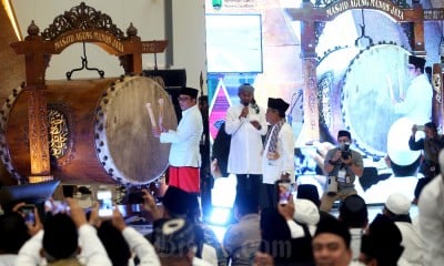 Keindahan Masjid Raya Al Jabbar di Gedebage Bandung saat Malam Hari