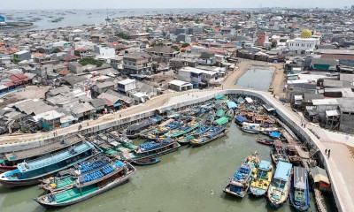 Ini Penampakan Tanggul Plaza Kalibaru Yang Baru Saja Selesai Dibangun