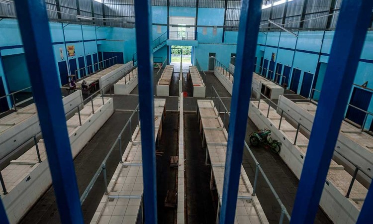 Pasar Cipanas Baru di Banten Yang Baru Dioperasikan Sepi Pedagang dan Pembeli