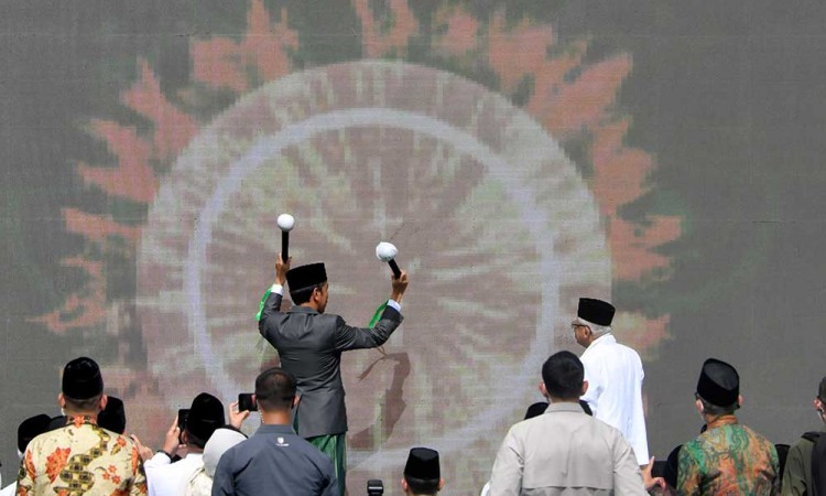 Presiden Jokowi Hadiri Puncak Resepsi Harlah 1 Abad NU di Sidoarjo