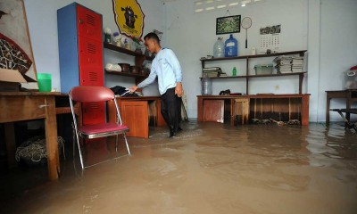 Banjir Rendam Sejumlah Wilayah di Klaten Jawa Tengah
