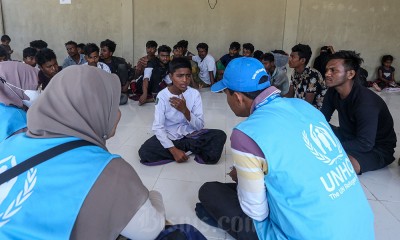 Pendataan Imigran Etnis Rohingya di Aceh Besar