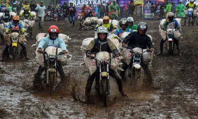 Keseruan Balapan Ojek Gunung Pada Ajang Grass Track