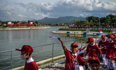 Presiden Resmikan Kolam Retensi Andir