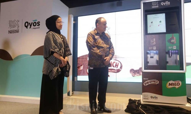 Nestle Indonesia Berkolaborasi Dengan Qyos Luncurkan Studi Mesin Isi Ulang