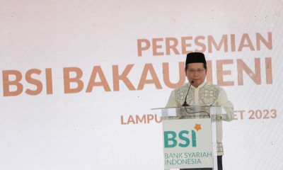 Menteri BUMN Erick Thohir Resmikan Masjid BSI Bakauheni 