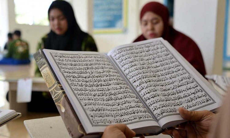 Napi di Lapas Kelas III Lhoknga Kabupaten Aceh Besar Gelar Ikuti Kegiatan Tadarus Selama Bulan Ramadan
