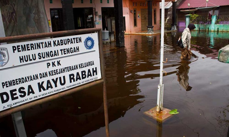 Permukiman Warga di Kalimantan Selatan Sudah Satu Bulan Terendam Banjir