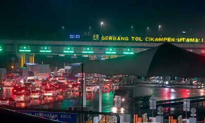 Arus Mudik di Jalan Tol Jakarta Cikampek Maish Terpantau Lengang