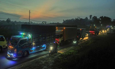 Arus Lalu Lintas di Jalan Lintas Sumatra Mulai Meningkat