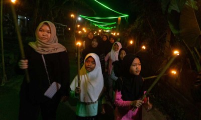 Sambut Hari Raya Idul Fitri 1444 H, Ratusan Anak di Yogyakarta Gelar Takbir Keliling