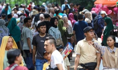 Ragunan Dipadati Pengunjung Saat Liburan Lebaran