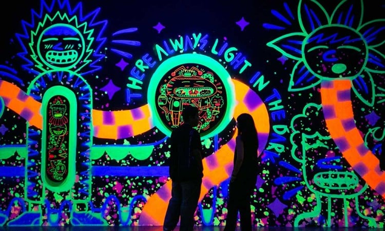 Pameran Feeling Fluorescent Karya Seniman Addy Debil di Yogyakarta