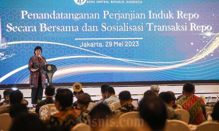Bank Indonesia, OJK dan 76 Perbankan Lakukan Penandatangan Perjanjian Repo