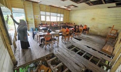 Bangunan Sekolah di Jambi Rusak Parah