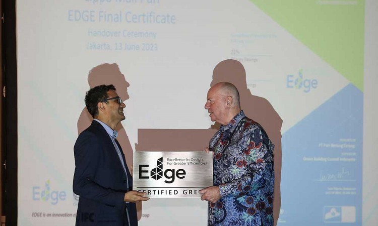 Lippo Mall Puri Terima Sertifikasi Green Building EDGE