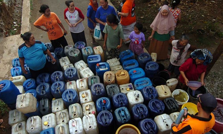 Masuk Musim Kemarau, BPBD Kabupaten Tegal Bagikan Sebanyak 24.000 Liter Air Bersih