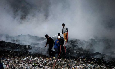Kebakaran TPA di Tegal Mengakibatkan Ganguan Asap Bagi Warga Sekitarnya