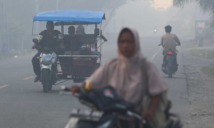 Kabut Asap Selimuti Aceh Akibat Kebakaran Lahan