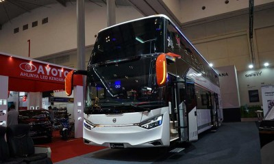 Deretan Bus Mewah PO Harapan Jaya Terbaru di Pameran GIIAS 2023