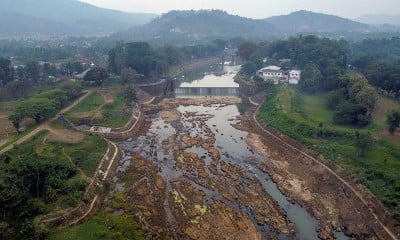 Aliran Sungai Citanduy di Kota Banjar Mulai Surut Karena Musim Kemarau