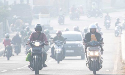 Kabut Asap Selimuti Kota Palembang