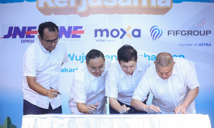 Moxa Berkolaborasi Dengan JNE Express dan JNEI Hadirkan Layanan Pembiayaan DANASTRA