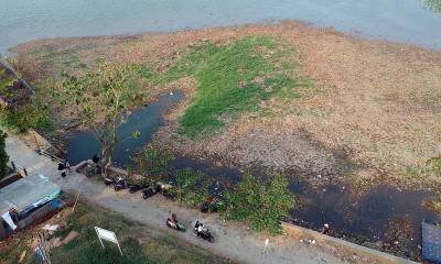 Debit Air di Situ Cilodong Mulai Menyusut Akibat Musim Kemarau