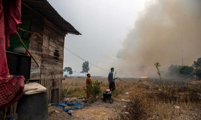 Kebakaran Lahan di Ogan Ilir Sumsel Sudah Mendekati Permukiman Warga