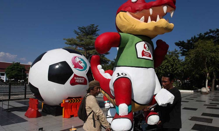 Dekorasi Piala Dunia U-17 Sudah Menghiasi Kota Surabaya