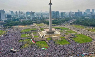 Aksi Aliansi Rakyat Indonesia Bela Palestina