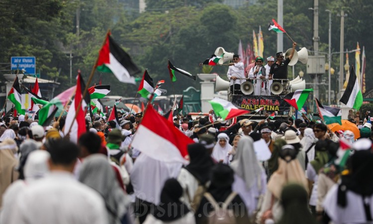 Aksi Aliansi Rakyat Indonesia Bela Palestina