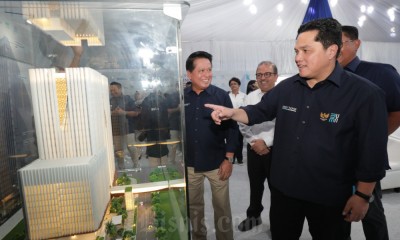 Erick Thohir Lakukan Peletakan Batu Pertama Pembangunan BSI Tower di Jakarta