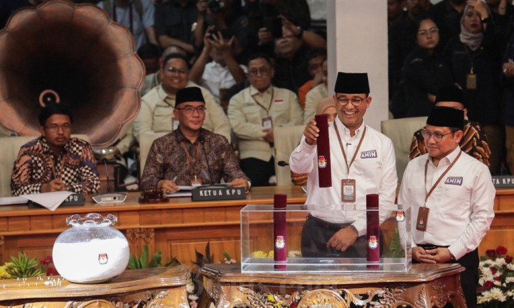 KPU Resmi Umumkan Nomor Urut Calon Presiden dan Wakil Presiden 2024
