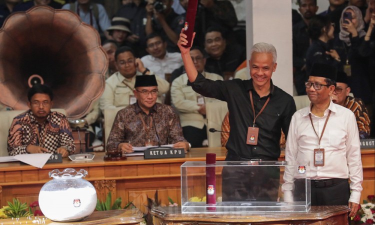 KPU Resmi Umumkan Nomor Urut Calon Presiden dan Wakil Presiden 2024