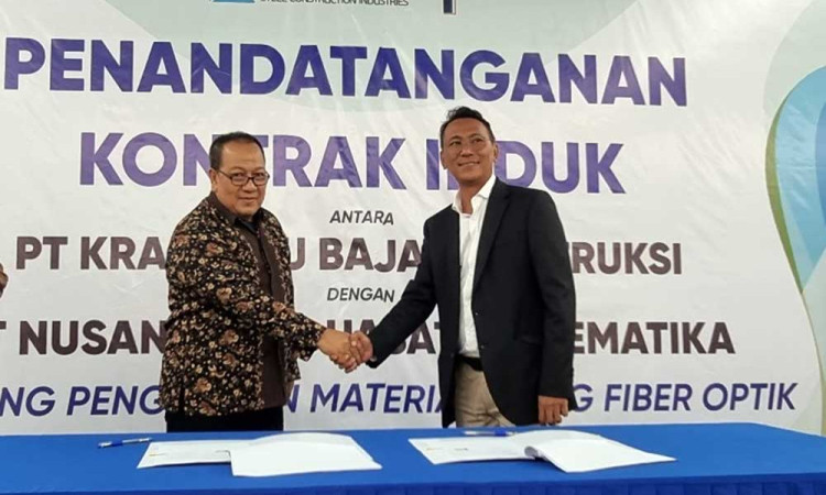 PT Krakatau Baja Konstruksi Gandeng T21 Untuk Pengadaan Tiang Fiber Optik