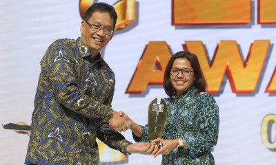 Bisnis Indonesia meraih LPS Awards 2023 Untuk Kategori Media Ekonomi Teraktif