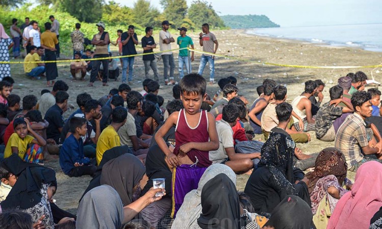 Imigran Etnis Rohingya Terdampar di Pidie