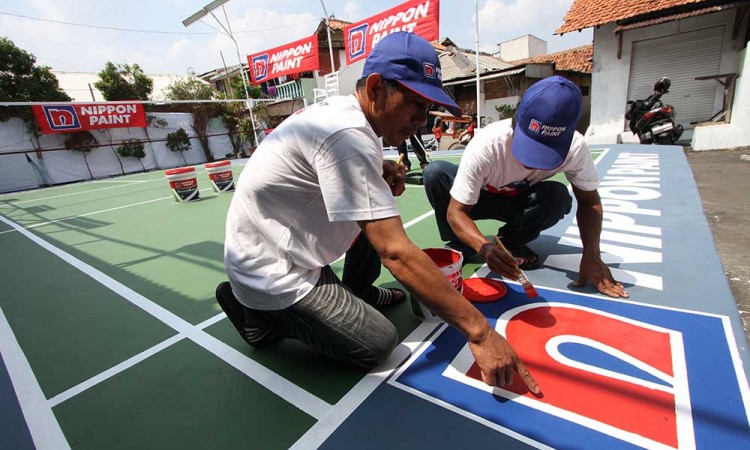 Kembali Dalam #Arenawarga, Nippon Paint Dan Vindes Sport Donasikan 1.380 Liter Cat Untuk Lapangan Bulu Tangkis