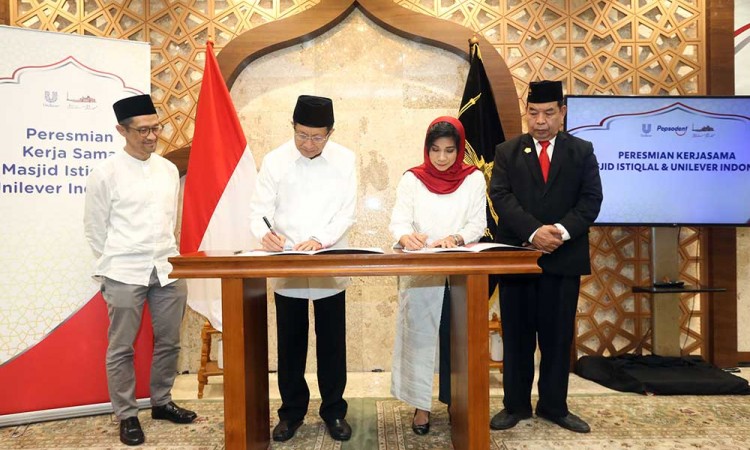 Kerja Sama Masjid Istiqlal Dengan Unilever Indonesia