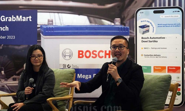 Bosch dan Grab Luncurkan Layanan Ganti Aki Mobil