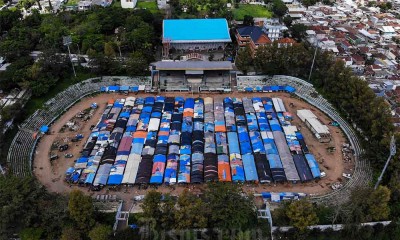 Relokasi Pedagang Pasar  di Stadion Gelora Brantas