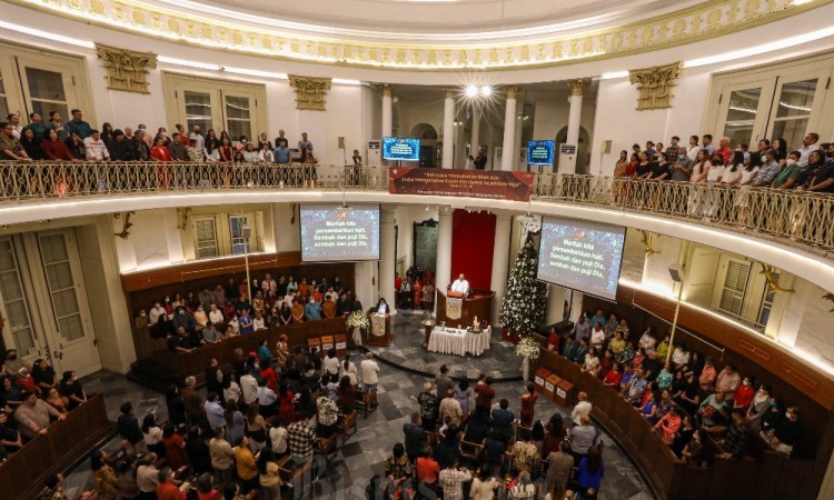 Ibadah Malam Natal di GPIB Immanuel