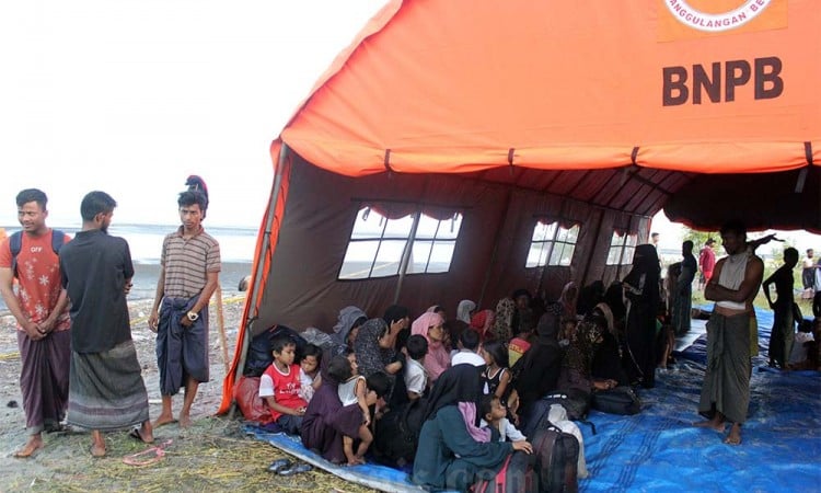 Tenda Sementara Untuk Pengungsi Rohingnya