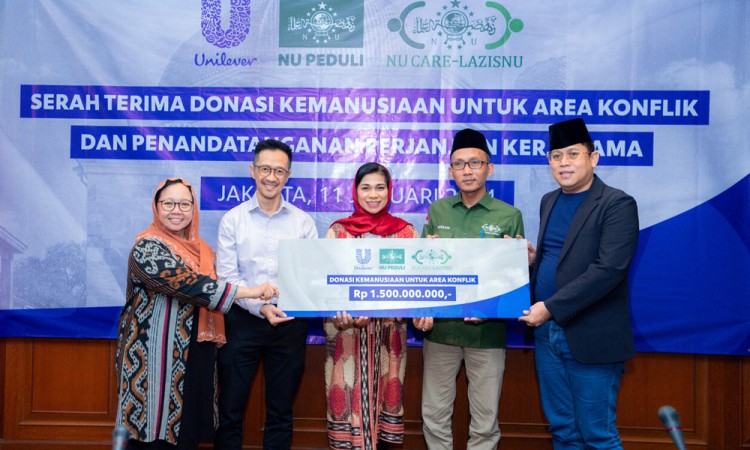 LAZISNU PBNU Terima Rp1,5 Miliar Dana Kemanusiaan dari Unilever Indonesia
