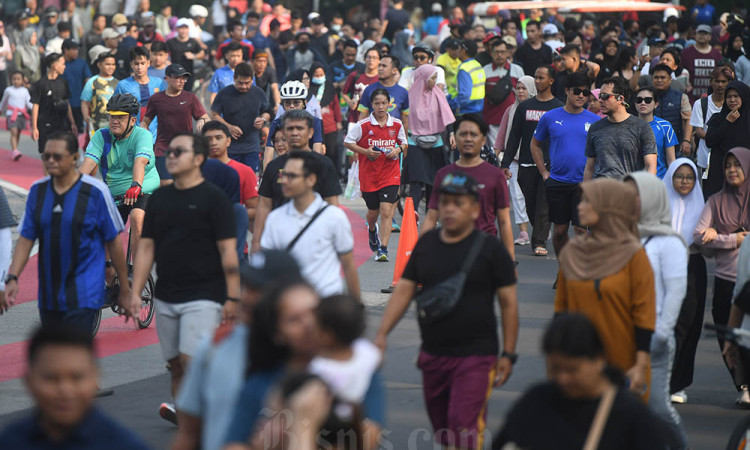 Antusias Warga Pada Car Free Day Awal 2024 di Jakarta