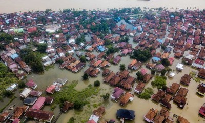 Ratusan Rumah Warga di Jambi Terendam Banjir Luapan Sungai Batanghari