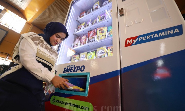 Pertamina (Persero) Luncurkan Vending Machine Untuk Memasarkan Produk-Produk UMKM Binaan